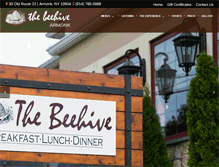 Tablet Screenshot of beehive-restaurant.com